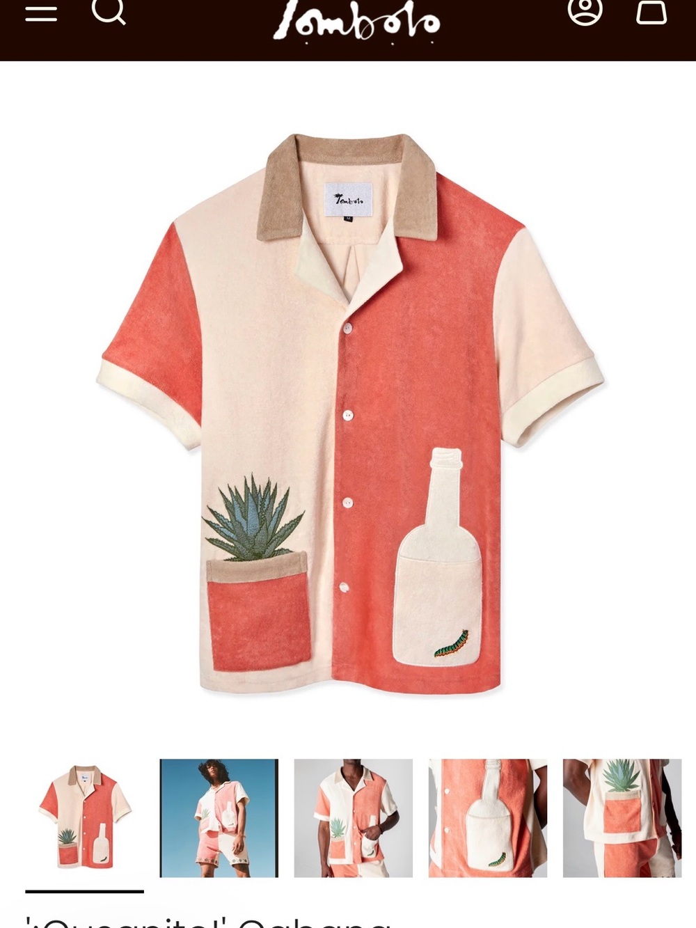 Unisex Tom Bolo '¡Gusanito!' Cabana Agave shirt